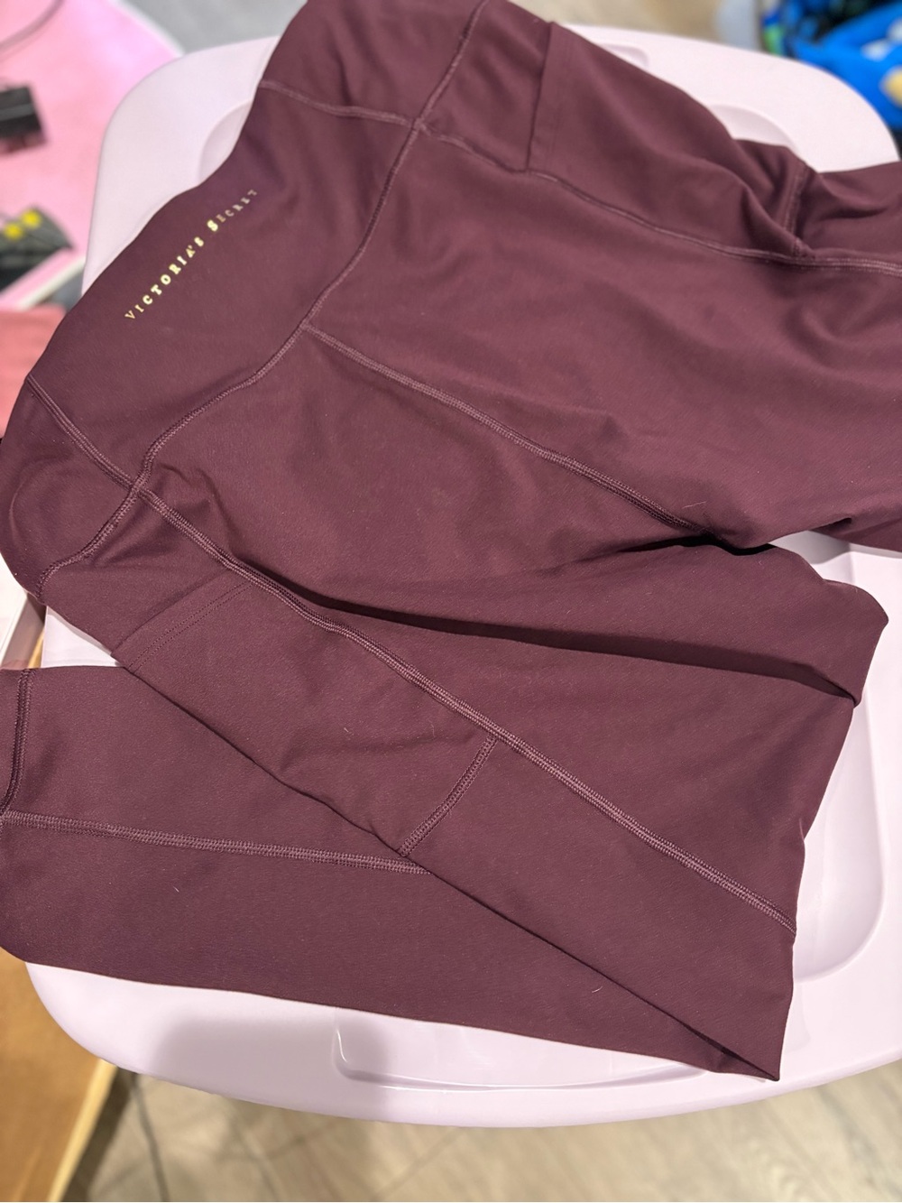 Victoria's Secret Wine High-Waist Leggings